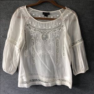 Theory Silk Bergdorf Goodman Blouse S